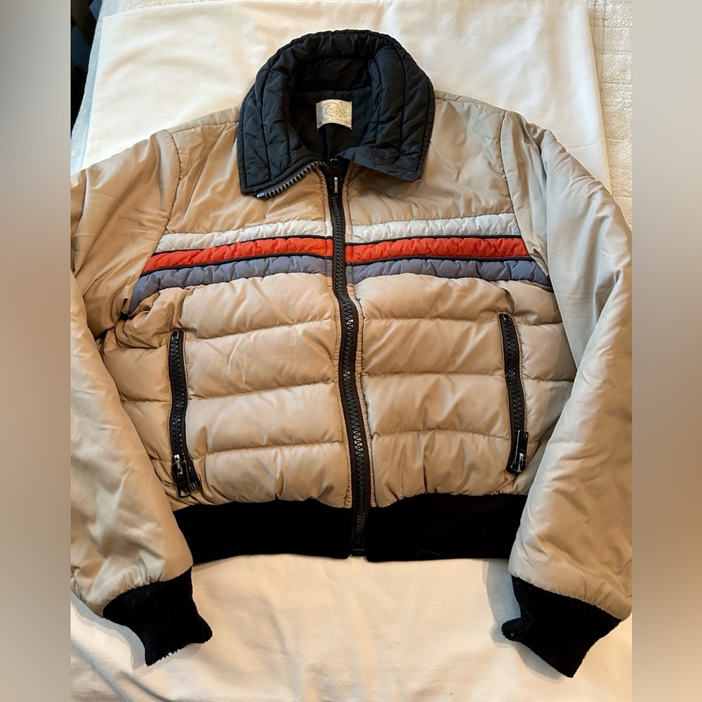 Vintage down ski jacket 80s
